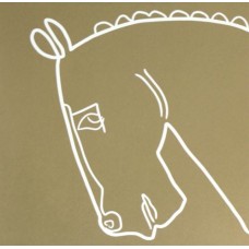 Linocut " Bronze horse" by Jane Bristowe - Limited edition x/50. Framed Linocut " Bronze horse" by Jane Bristowe - Limited edition x/50. Framed